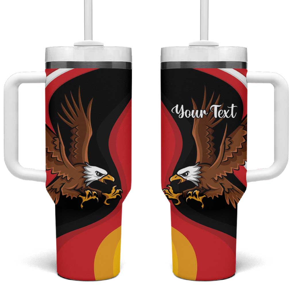 Personalized Proud to be German - American Tumbler With Handle Eagle Heritage Month - Wonder Print Shop
