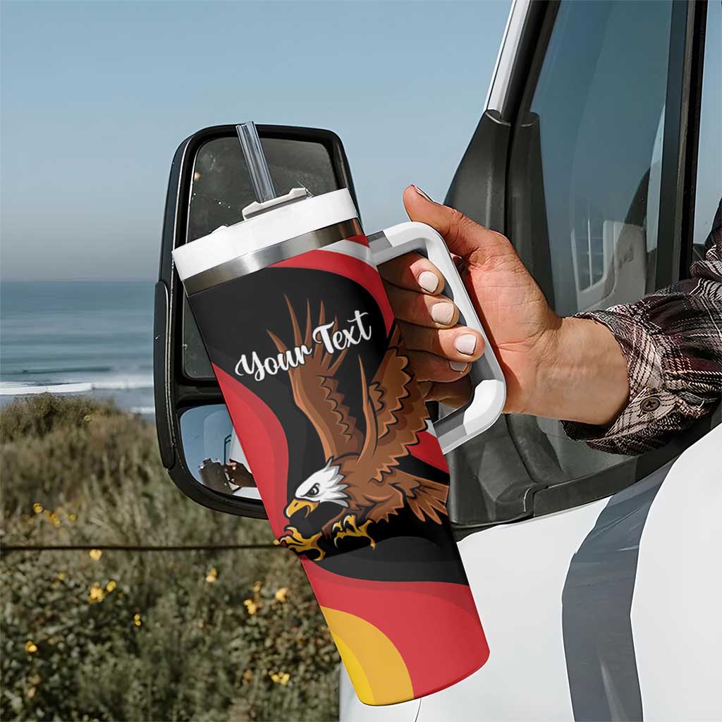 Personalized Proud to be German - American Tumbler With Handle Eagle Heritage Month - Wonder Print Shop