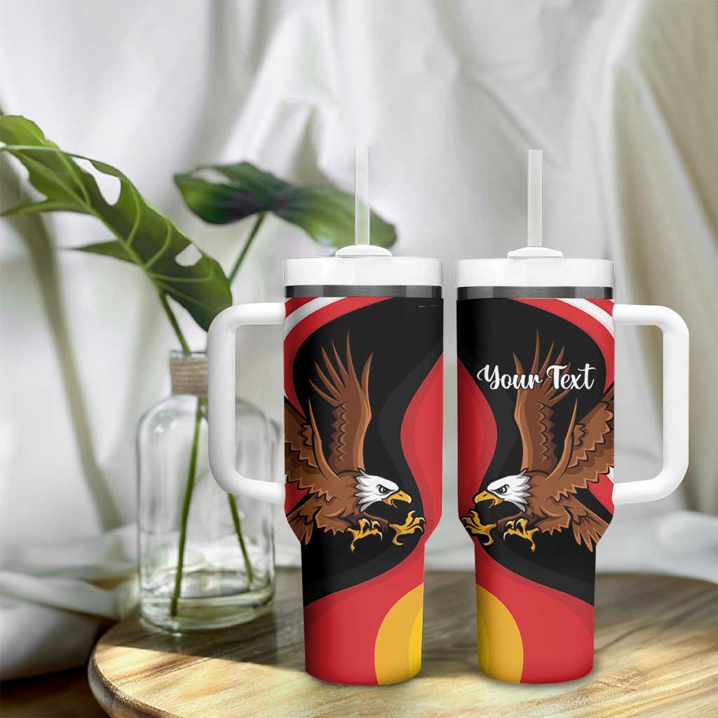 Personalized Proud to be German - American Tumbler With Handle Eagle Heritage Month - Wonder Print Shop