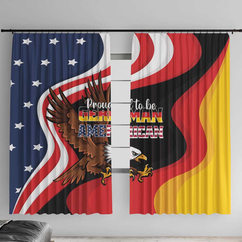 Proud to be German-American Window Curtain Eagle Heritage Month - Wonder Print Shop