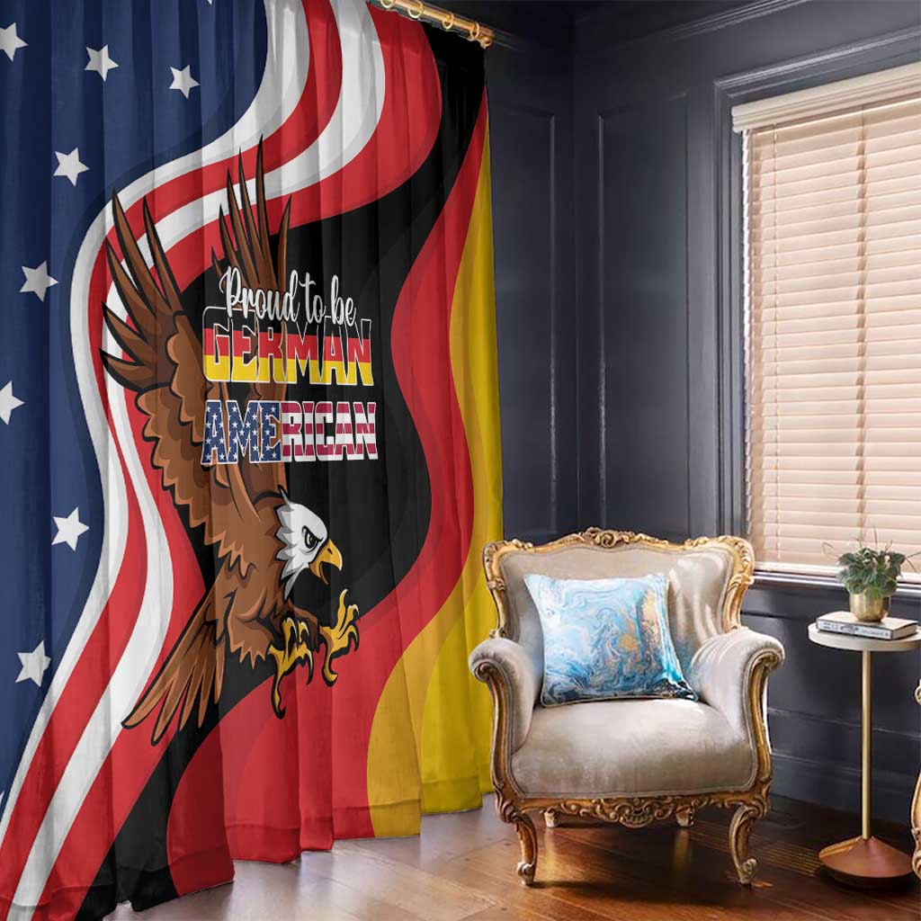 Proud to be German-American Window Curtain Eagle Heritage Month - Wonder Print Shop