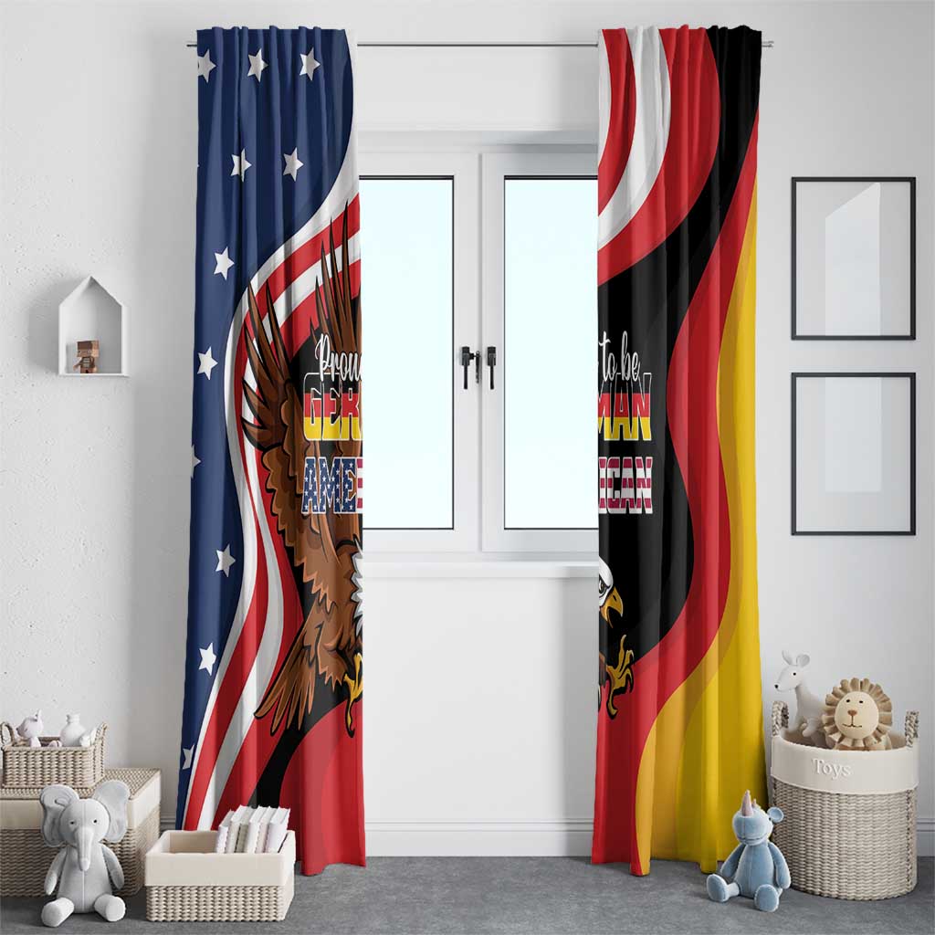 Proud to be German-American Window Curtain Eagle Heritage Month - Wonder Print Shop
