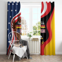 Proud to be German-American Window Curtain Eagle Heritage Month - Wonder Print Shop