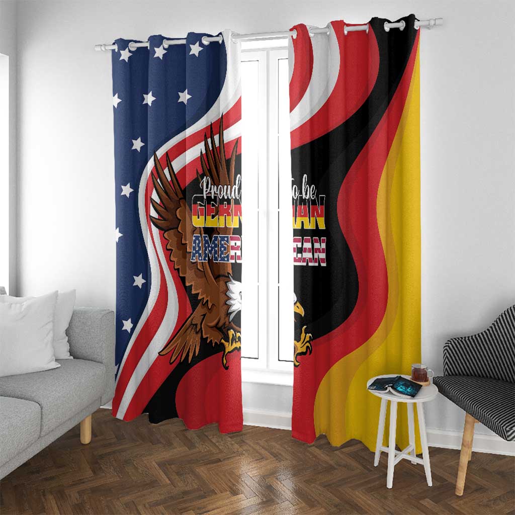 Proud to be German-American Window Curtain Eagle Heritage Month - Wonder Print Shop