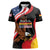 Personalized Proud to be German-American Women Polo Shirt Eagle Heritage Month - Wonder Print Shop