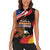 Personalized Proud to be German-American Women Sleeveless Polo Shirt Eagle Heritage Month - Wonder Print Shop