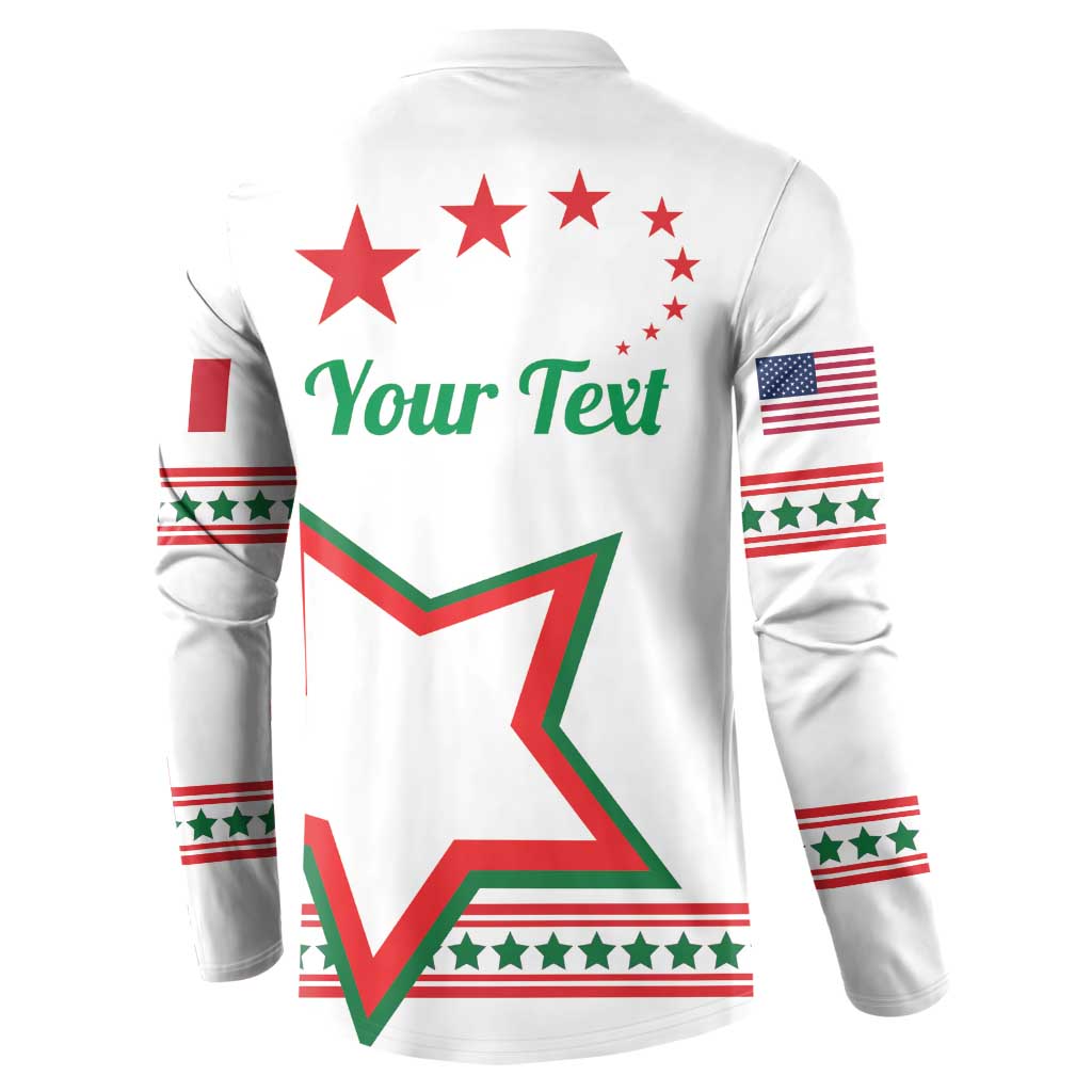 Personalized Italian-American Heritage Month Button Sweatshirt Starlight Simple Style - Wonder Print Shop
