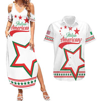 Personalized Italian-American Heritage Month Couples Matching Summer Maxi Dress and Hawaiian Shirt Starlight Simple Style - Wonder Print Shop