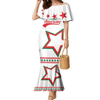 Personalized Italian-American Heritage Month Family Matching Mermaid Dress and Hawaiian Shirt Starlight Simple Style - Wonder Print Shop