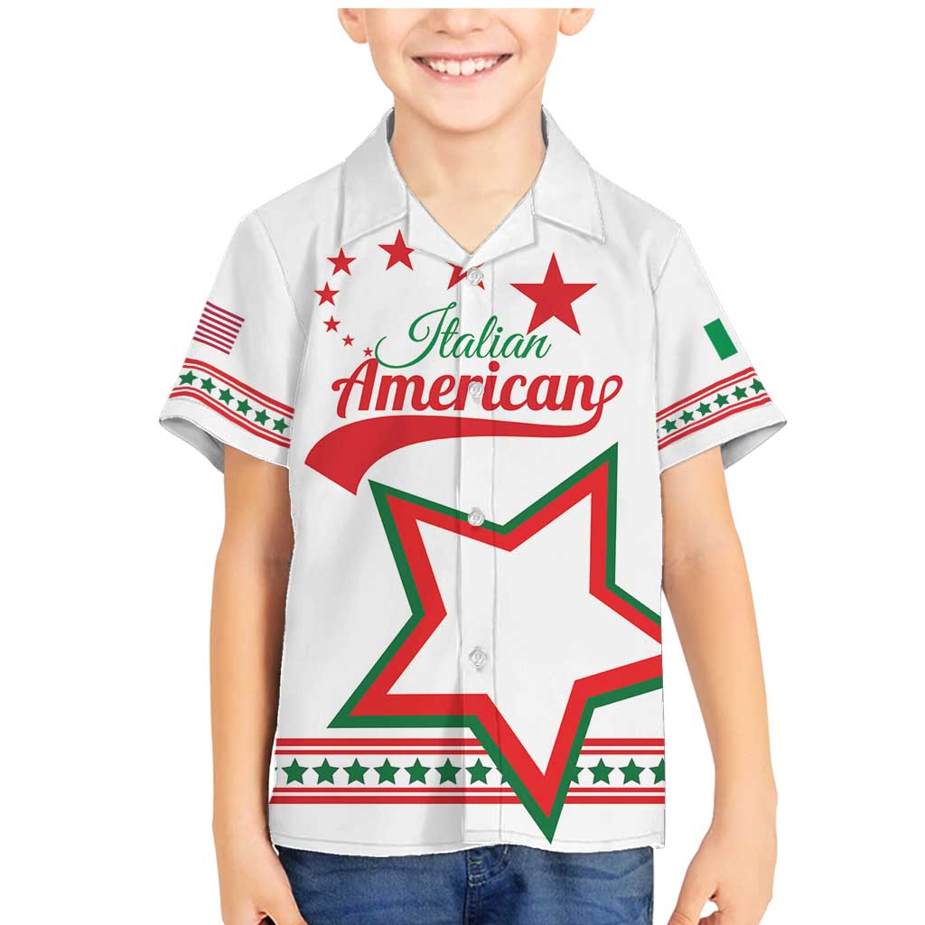 Personalized Italian-American Heritage Month Family Matching Mermaid Dress and Hawaiian Shirt Starlight Simple Style - Wonder Print Shop