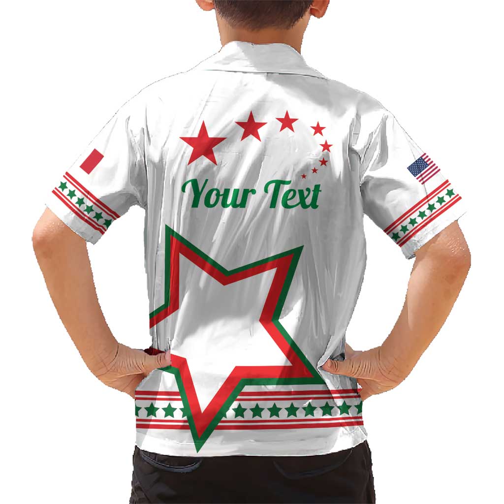 Personalized Italian-American Heritage Month Hawaiian Shirt Starlight Simple Style - Wonder Print Shop