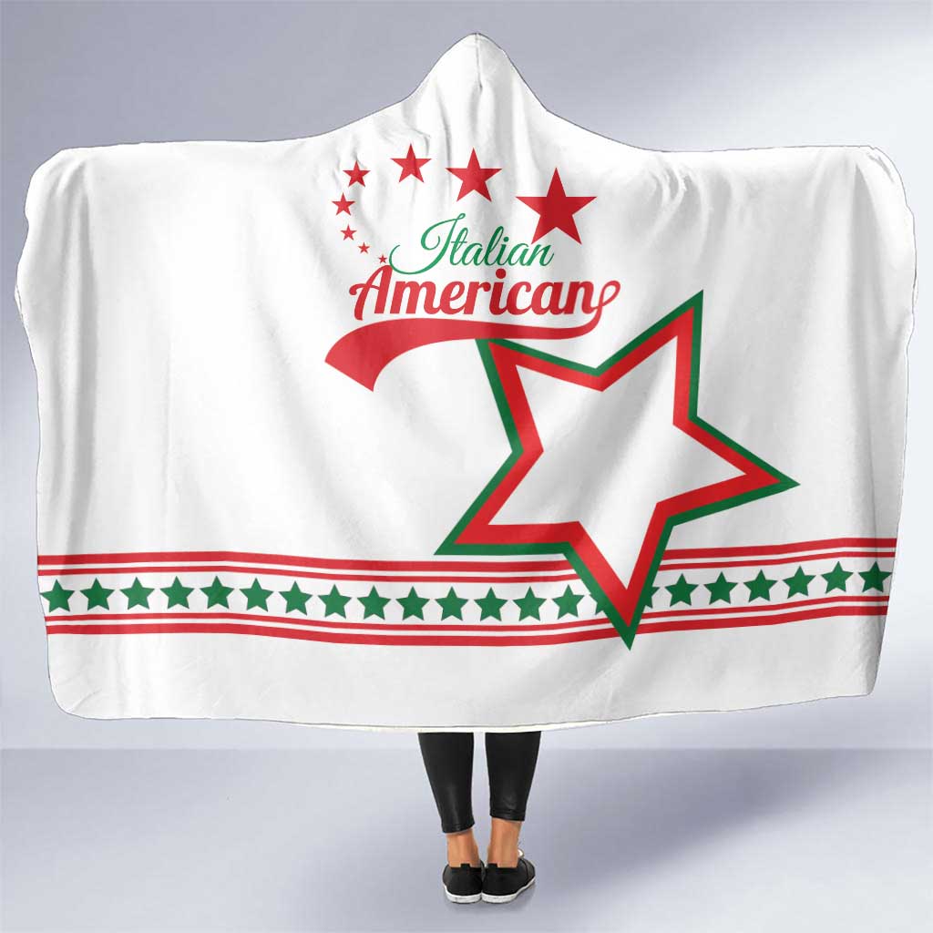 ​Italian-American Heritage Month Hooded Blanket Starlight Simple Style