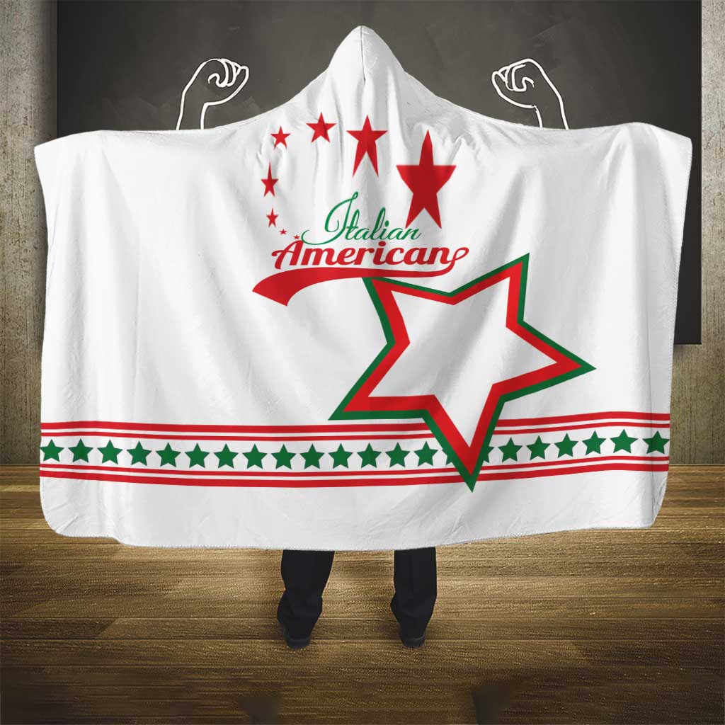 ​Italian-American Heritage Month Hooded Blanket Starlight Simple Style