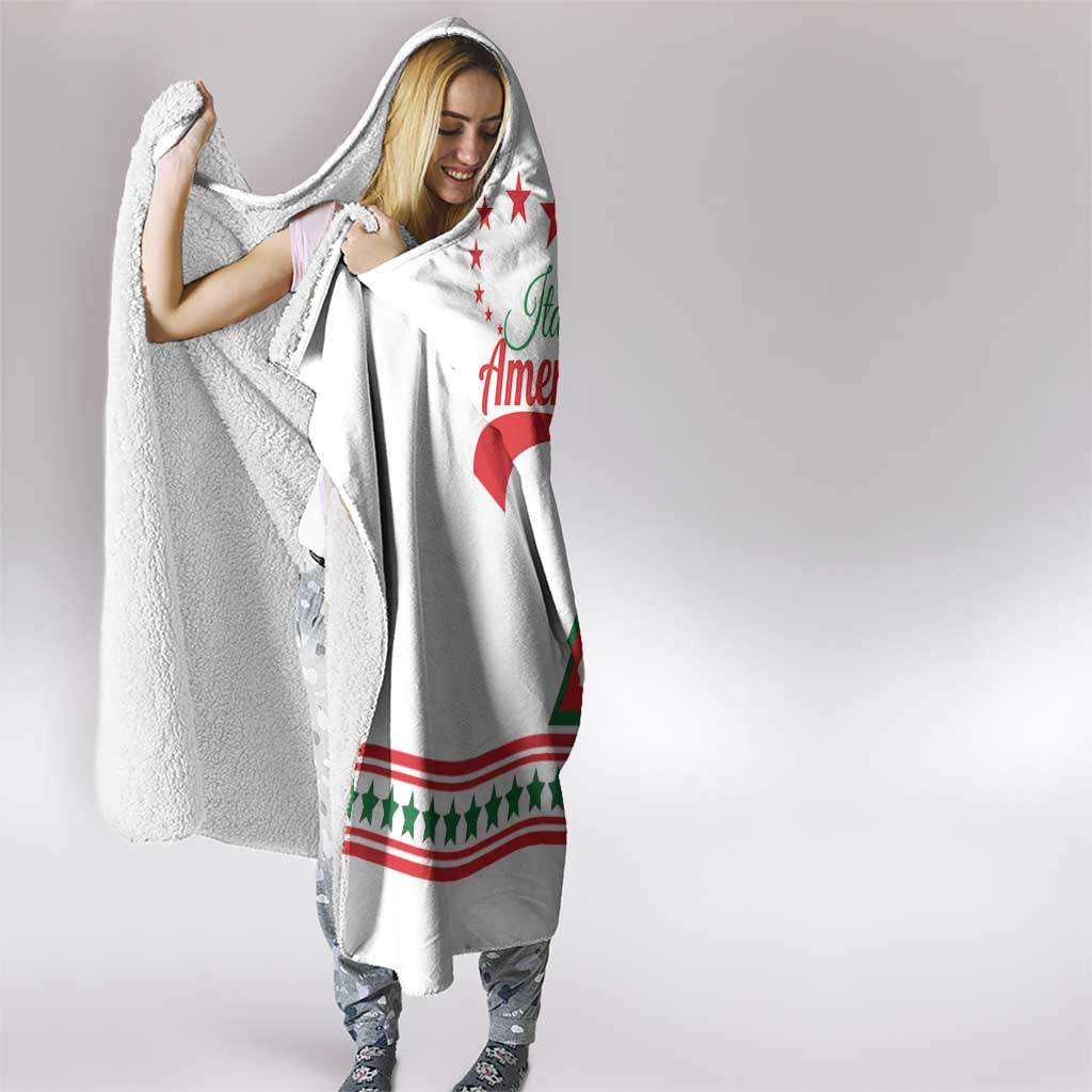​Italian-American Heritage Month Hooded Blanket Starlight Simple Style
