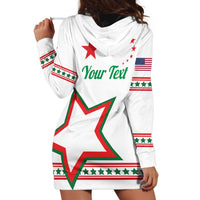 Personalized Italian-American Heritage Month Hoodie Dress Starlight Simple Style - Wonder Print Shop