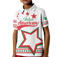 Personalized Italian-American Heritage Month Kid Polo Shirt Starlight Simple Style - Wonder Print Shop