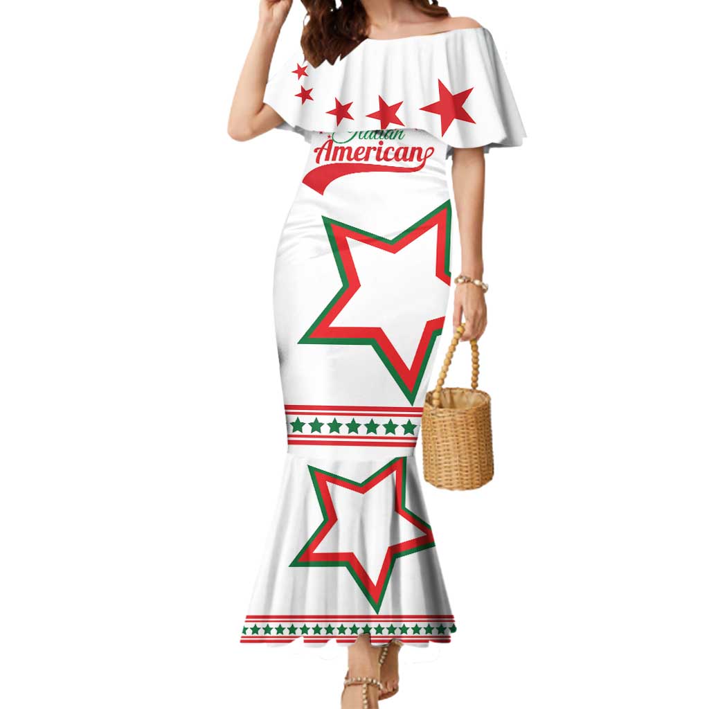 Personalized Italian-American Heritage Month Mermaid Dress Starlight Simple Style - Wonder Print Shop