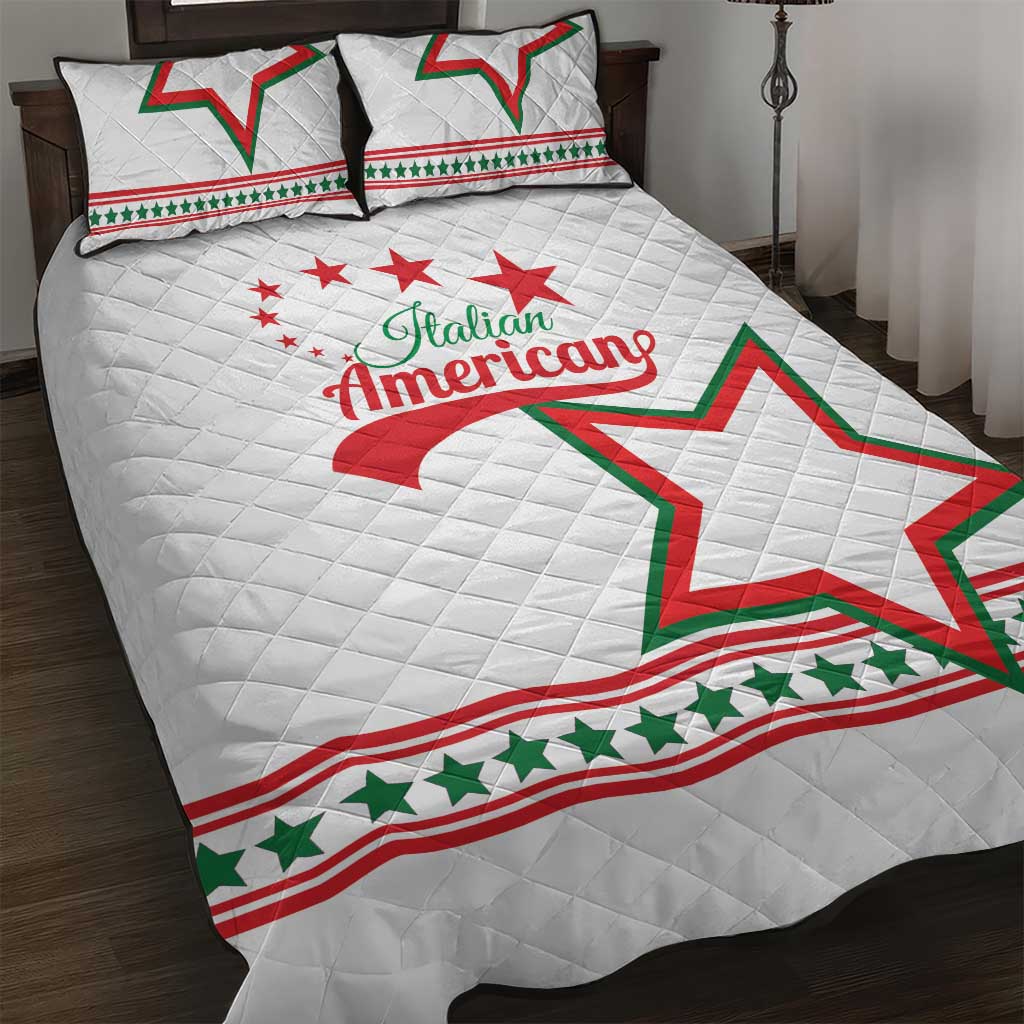 Italian-American Heritage Month Quilt Bed Set Starlight Simple Style - Wonder Print Shop