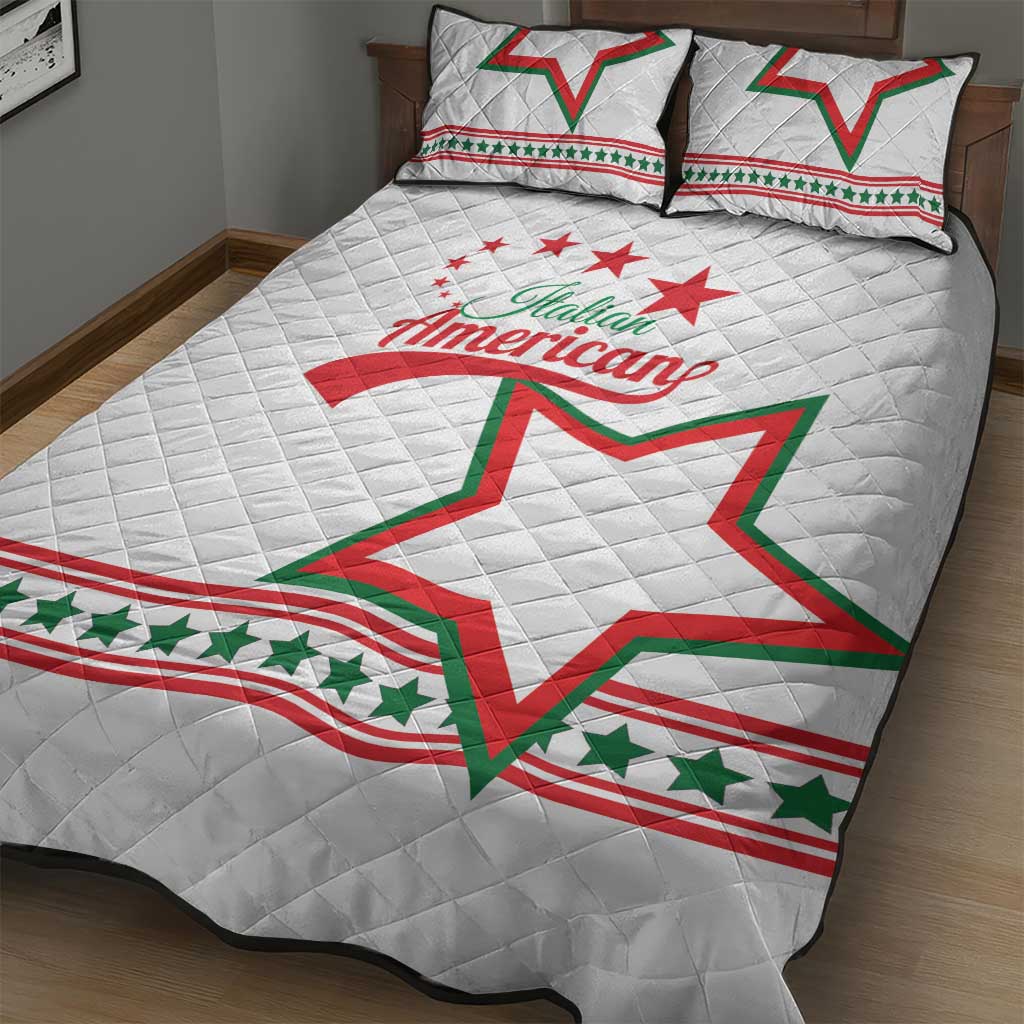 Italian-American Heritage Month Quilt Bed Set Starlight Simple Style - Wonder Print Shop