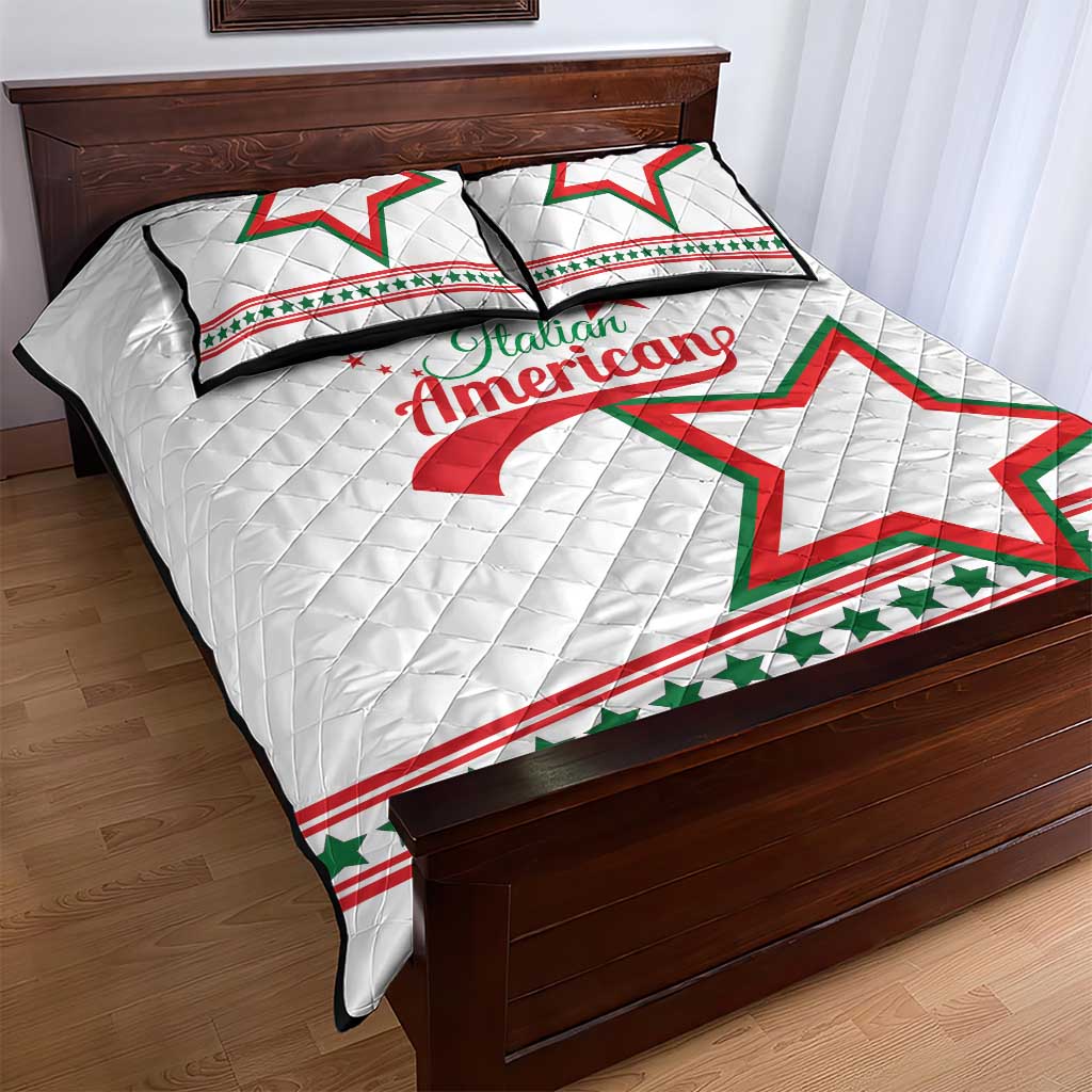 Italian-American Heritage Month Quilt Bed Set Starlight Simple Style - Wonder Print Shop
