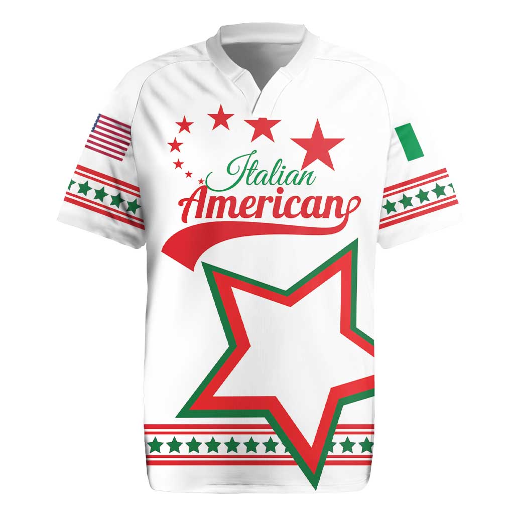 Personalized Italian-American Heritage Month Rugby Jersey Starlight Simple Style - Wonder Print Shop
