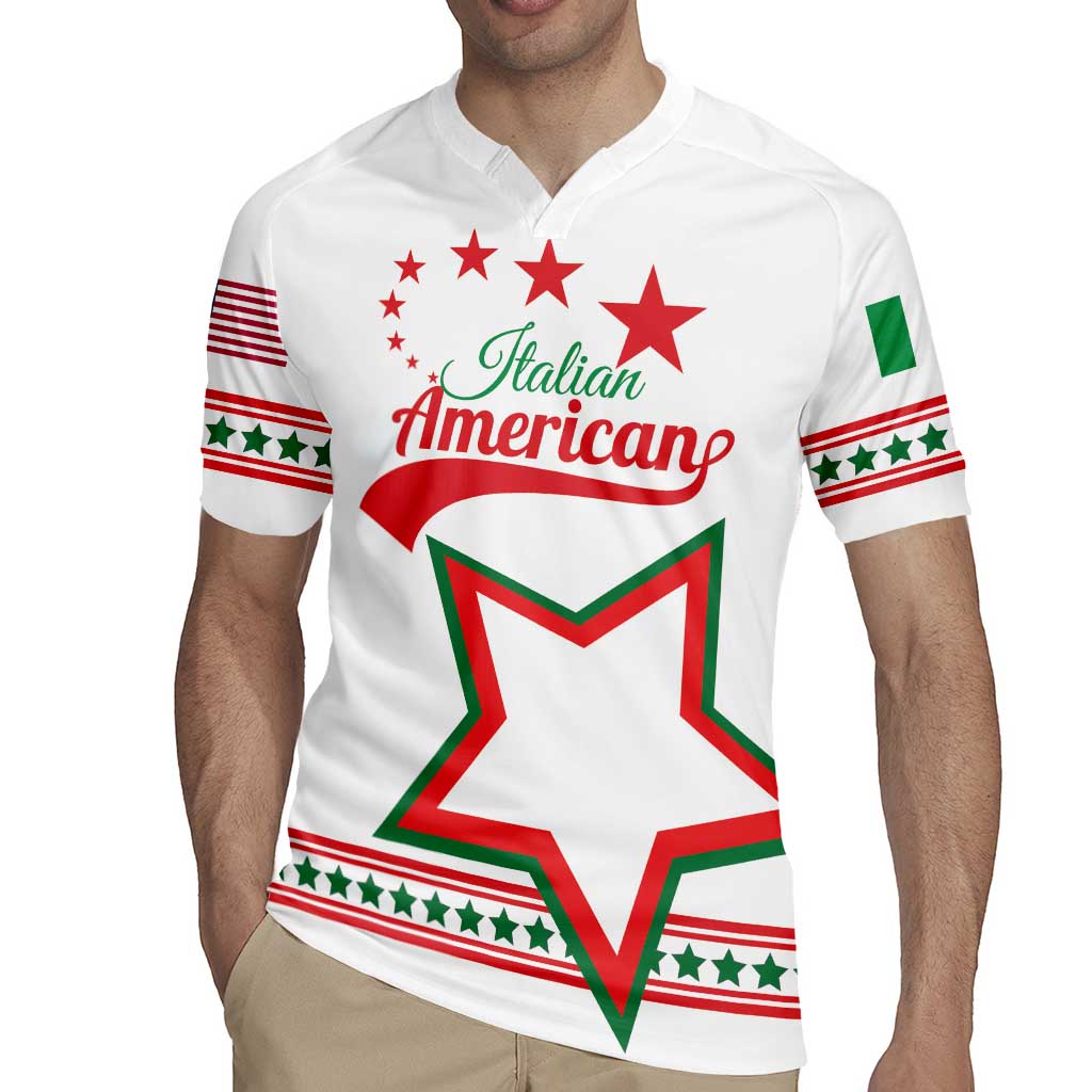 Personalized Italian-American Heritage Month Rugby Jersey Starlight Simple Style - Wonder Print Shop