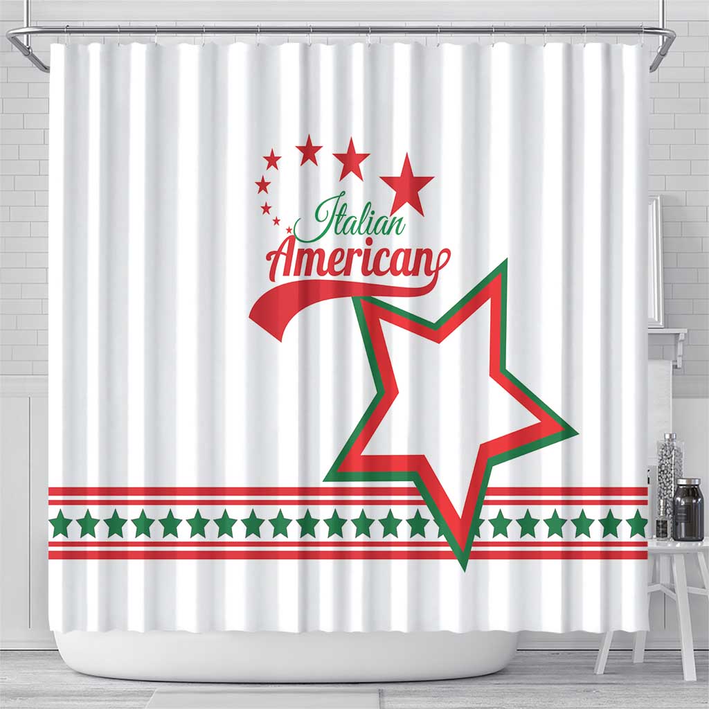 ​Italian-American Heritage Month Shower Curtain Starlight Simple Style