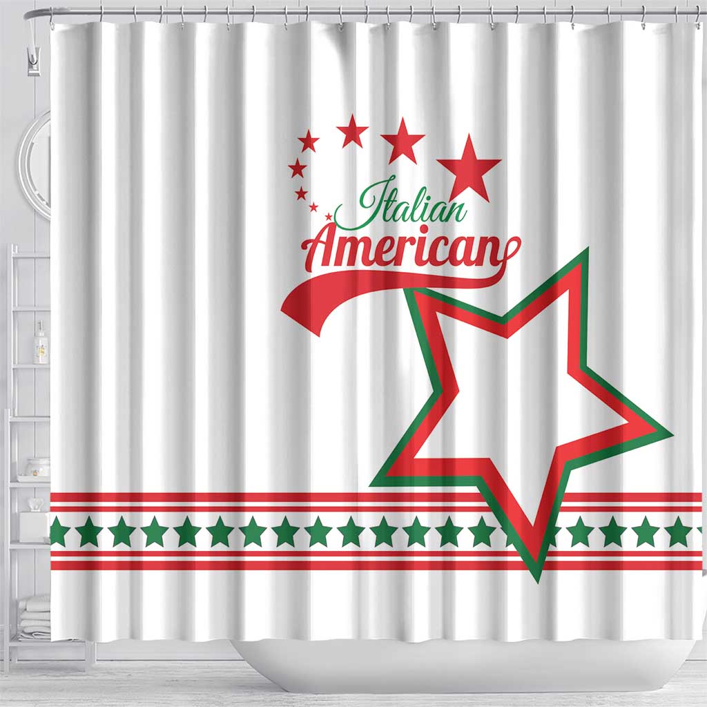 ​Italian-American Heritage Month Shower Curtain Starlight Simple Style