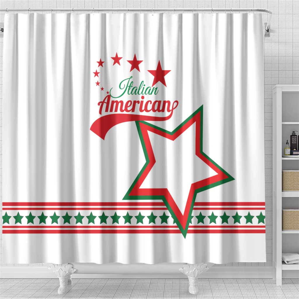 ​Italian-American Heritage Month Shower Curtain Starlight Simple Style
