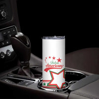 Personalized Italian - American Heritage Month Skinny Tumbler Starlight Simple Style - Wonder Print Shop