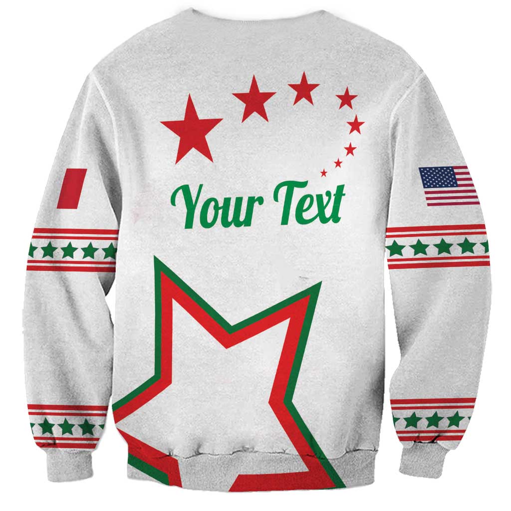 Personalized Italian-American Heritage Month Sweatshirt Starlight Simple Style - Wonder Print Shop