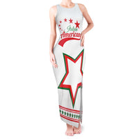Personalized Italian-American Heritage Month Tank Maxi Dress Starlight Simple Style - Wonder Print Shop