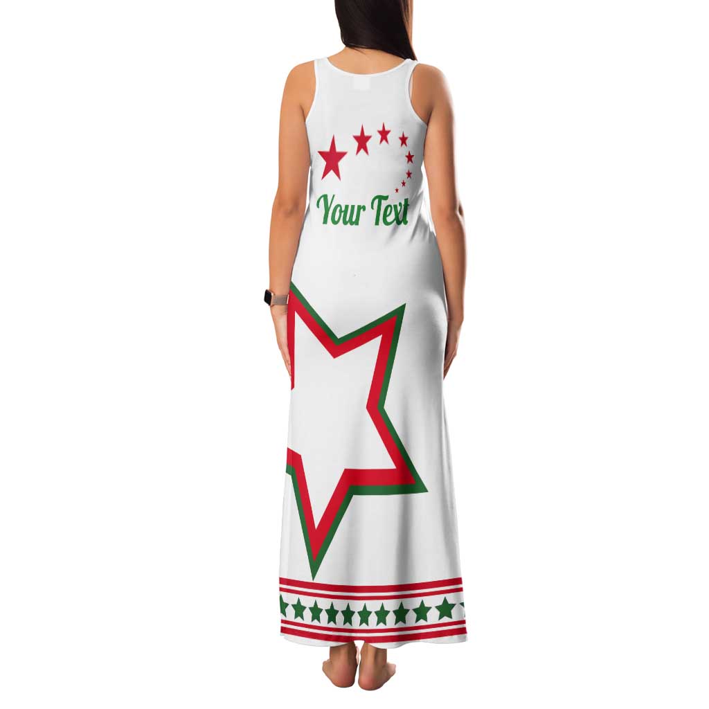 Personalized Italian-American Heritage Month Tank Maxi Dress Starlight Simple Style - Wonder Print Shop