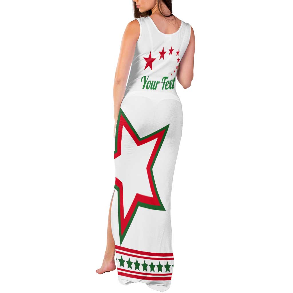 Personalized Italian-American Heritage Month Tank Maxi Dress Starlight Simple Style - Wonder Print Shop