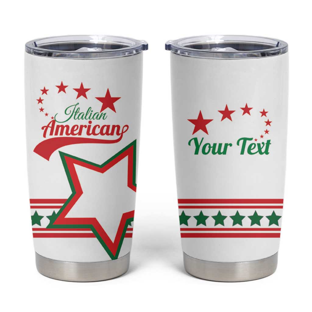 Personalized Italian - American Heritage Month Tumbler Cup Starlight Simple Style - Wonder Print Shop