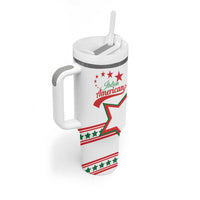 Personalized Italian - American Heritage Month Tumbler With Handle Starlight Simple Style - Wonder Print Shop