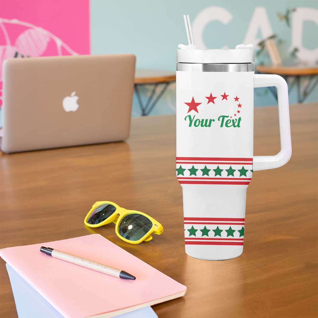 Personalized Italian - American Heritage Month Tumbler With Handle Starlight Simple Style - Wonder Print Shop
