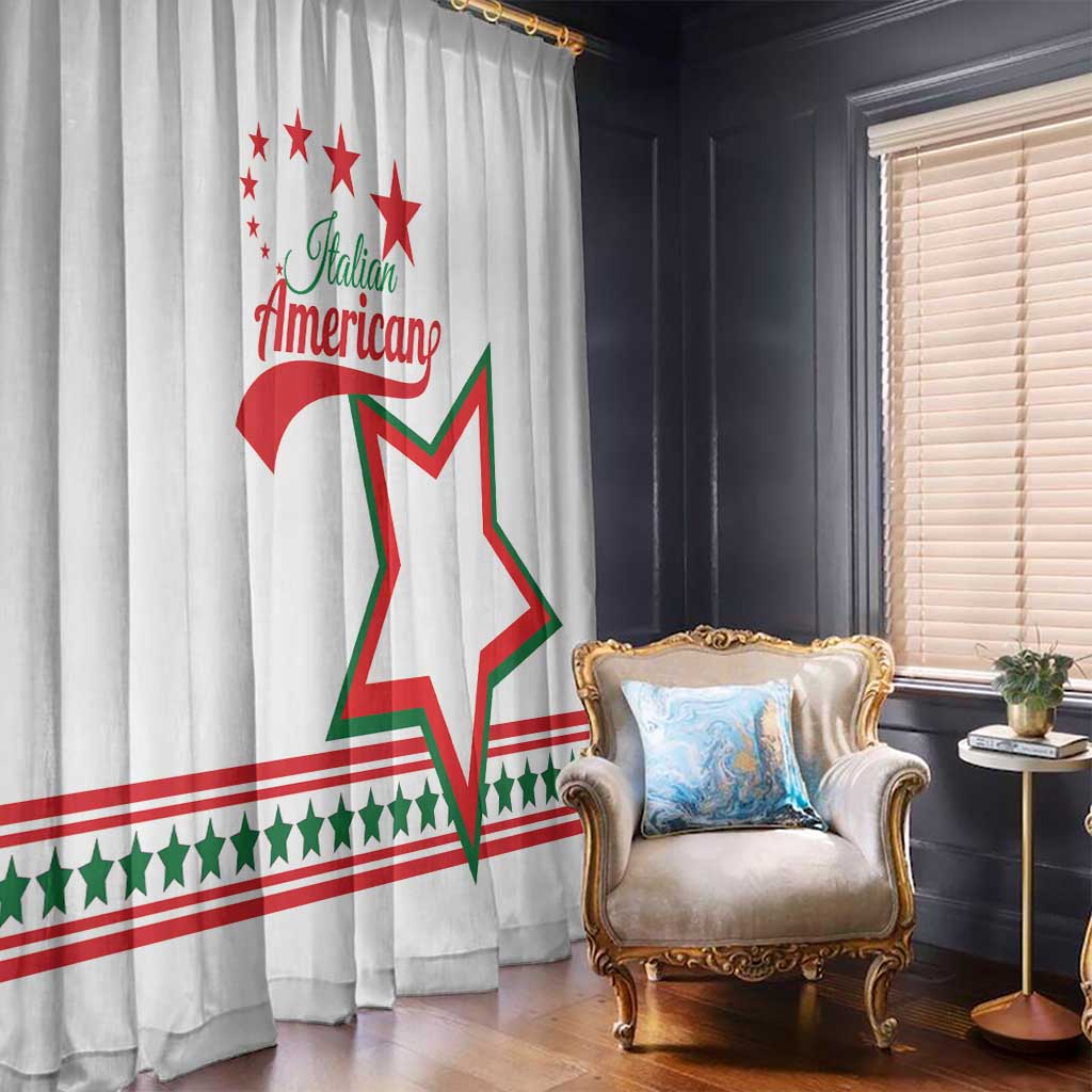 Italian-American Heritage Month Window Curtain Starlight Simple Style - Wonder Print Shop