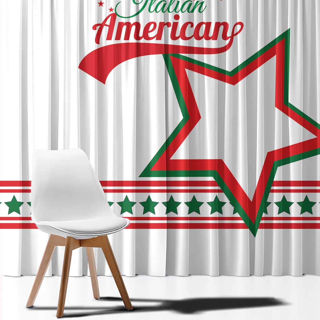 Italian-American Heritage Month Window Curtain Starlight Simple Style - Wonder Print Shop