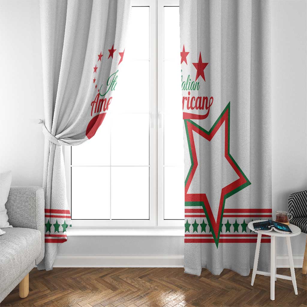Italian-American Heritage Month Window Curtain Starlight Simple Style - Wonder Print Shop