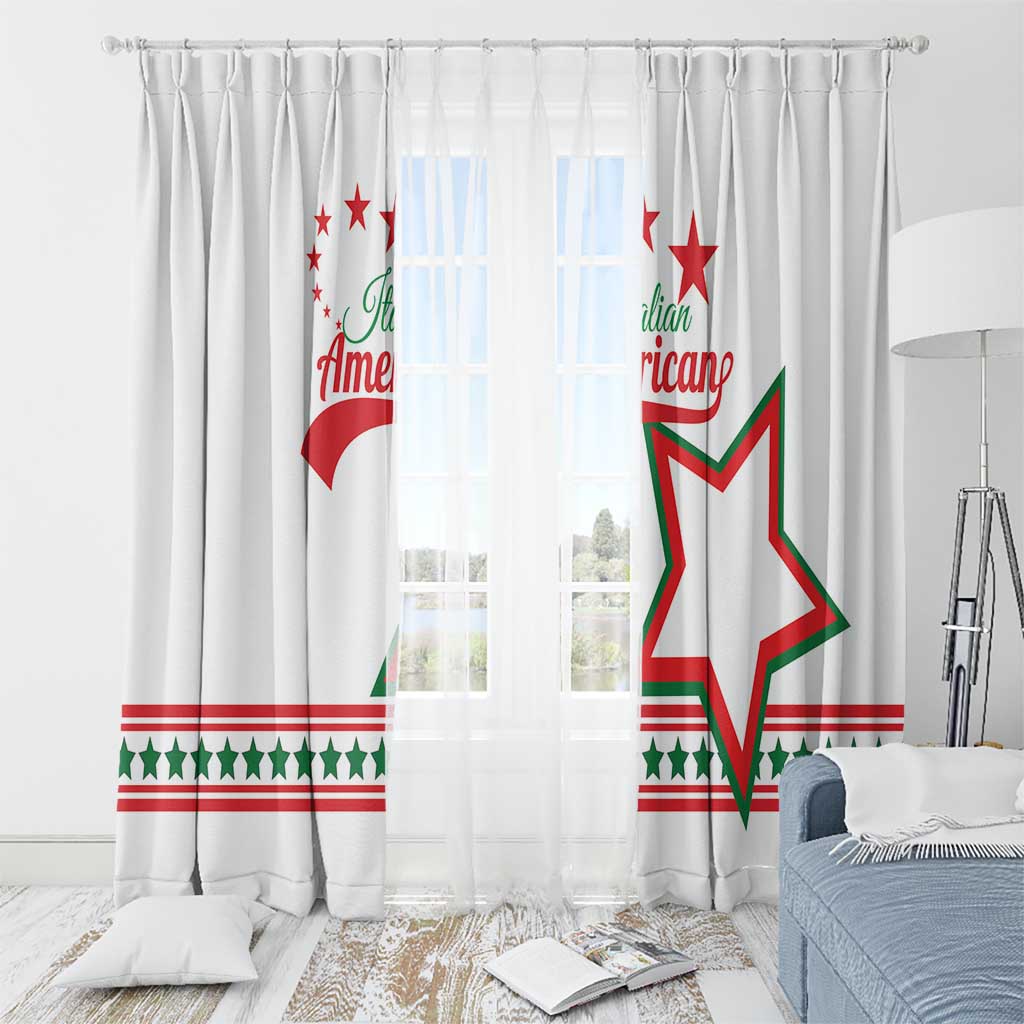 Italian-American Heritage Month Window Curtain Starlight Simple Style - Wonder Print Shop