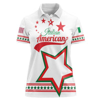 Personalized Italian-American Heritage Month Women Polo Shirt Starlight Simple Style - Wonder Print Shop