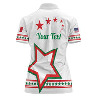 Personalized Italian-American Heritage Month Women Polo Shirt Starlight Simple Style - Wonder Print Shop