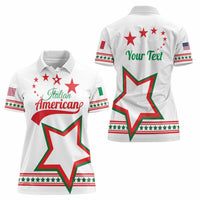Personalized Italian-American Heritage Month Women Polo Shirt Starlight Simple Style - Wonder Print Shop