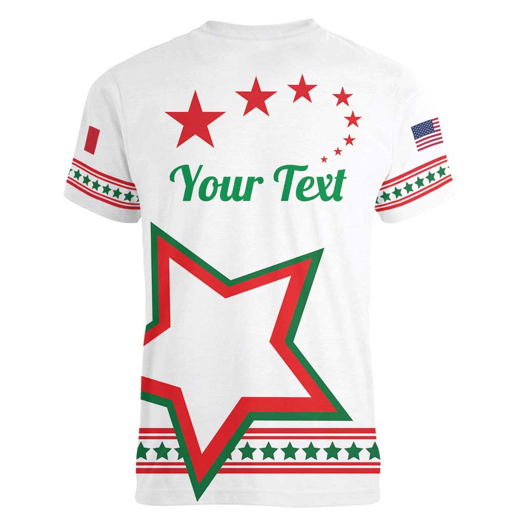 Personalized Italian-American Heritage Month Women V-Neck T-Shirt Starlight Simple Style - Wonder Print Shop