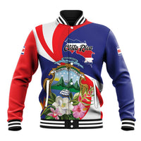 Personalized Costa Rica Pura Vida Tropical Baseball Jacket - Wonder Print Shop