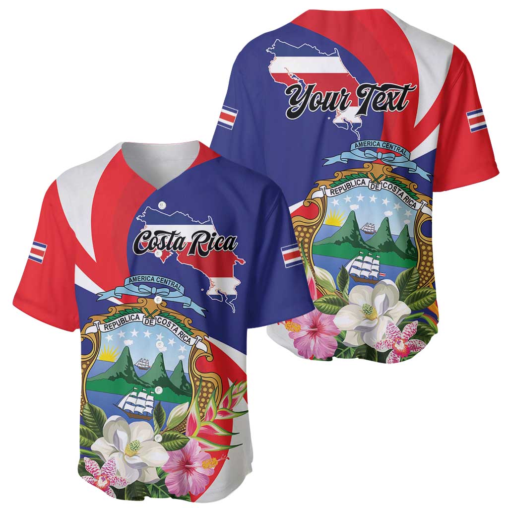 Personalized Costa Rica Pura Vida Tropical Baseball Jersey - Wonder Print Shop