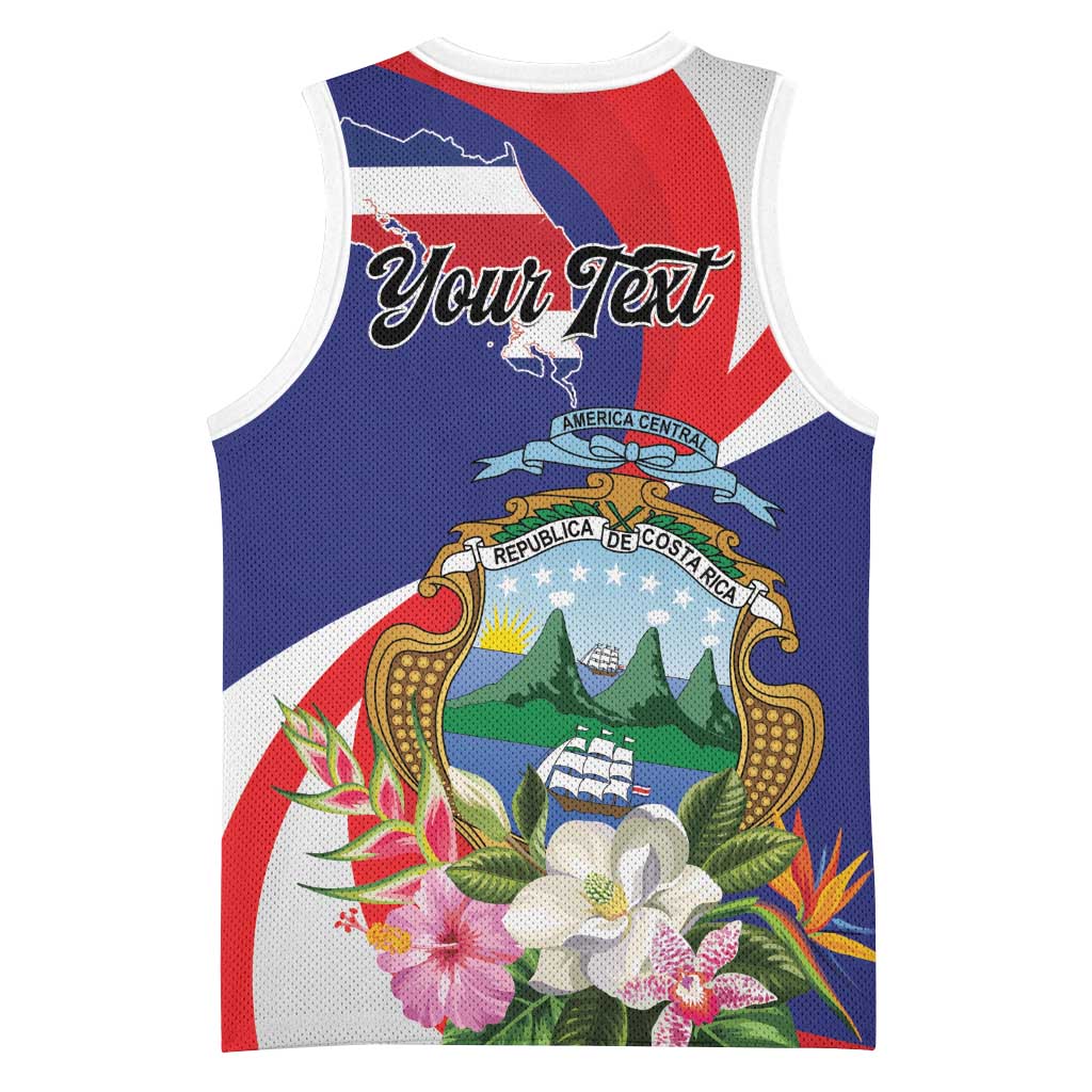 Personalized Costa Rica Pura Vida Tropical Basketball Jersey - Wonder Print Shop