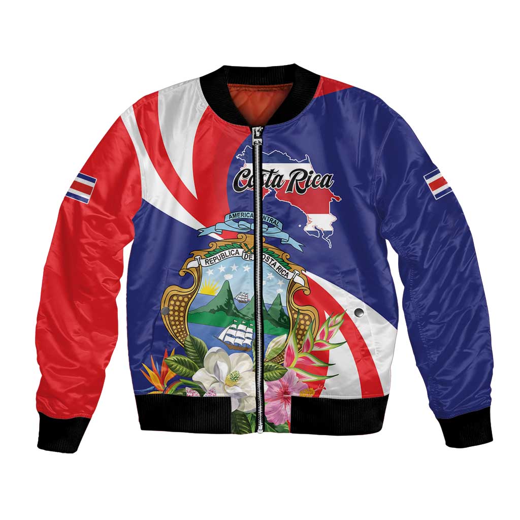 Personalized Costa Rica Pura Vida Tropical Bomber Jacket - Wonder Print Shop
