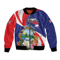 Personalized Costa Rica Pura Vida Tropical Bomber Jacket - Wonder Print Shop
